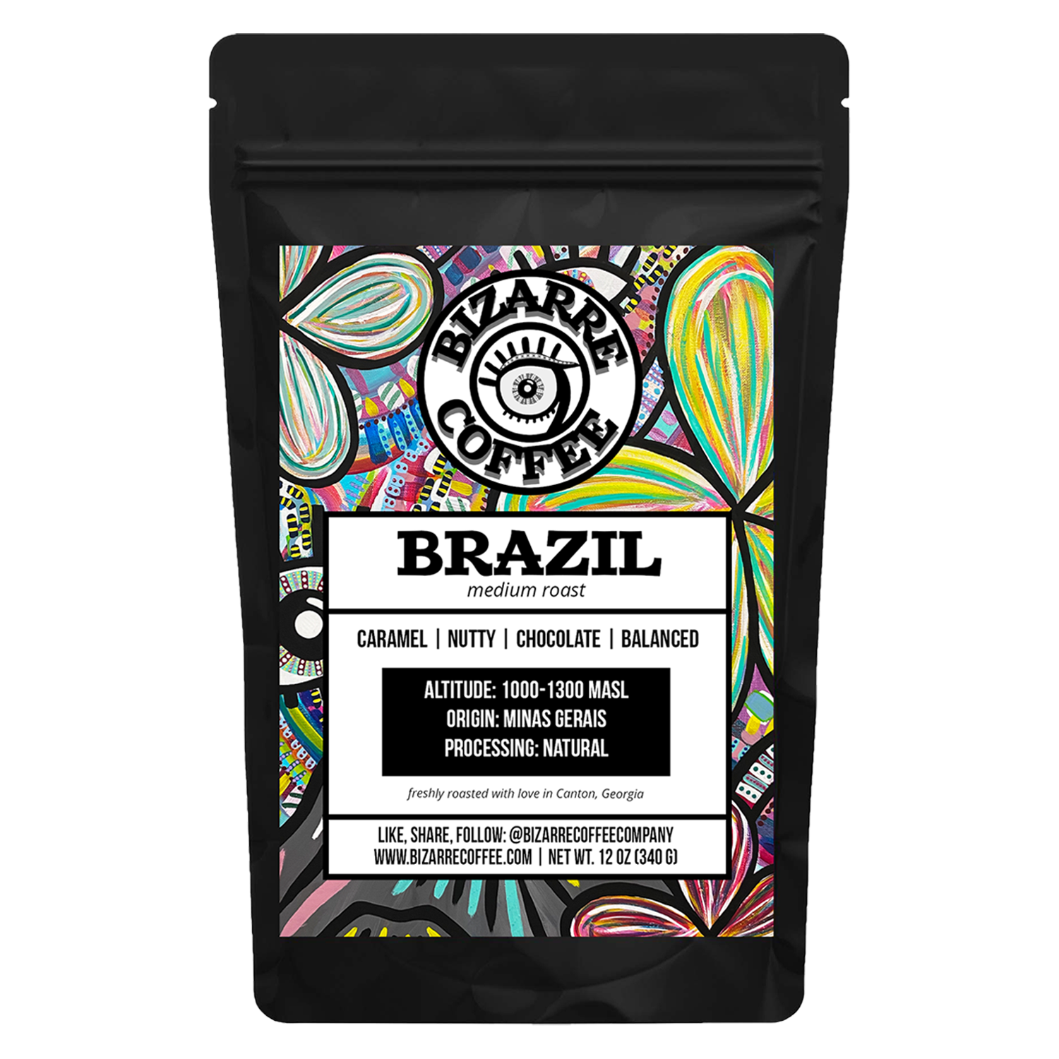 Brazil Medium Roast Coffee Bizarre Coffee.